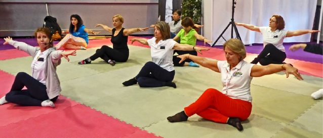 Gymnastique barre au sol